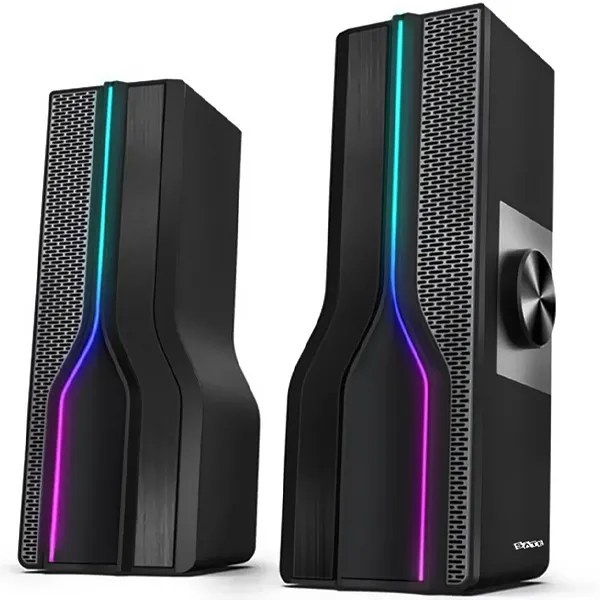 Speaker Satellite Gaming AS-92002 6 watts RMS con USB Mini Jack 3.5 mm - Negro