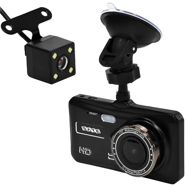 Cámara Automotriz Satellite A-DVR052 con Pantalla de 4" - Negra