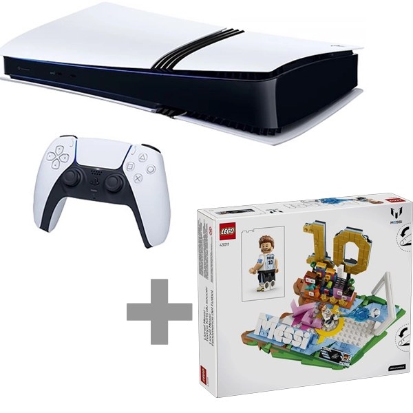 Consola Sony PlayStation 5 Pro Digital Edition 2TB CFI-7119 8K + Bloques LEGO Lionel Messi - Soccer Highlights 43011