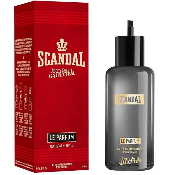 Refil de Perfume Masculino Jean Paul Gaultier Scandal Le Parfum EDP Intense 200ml